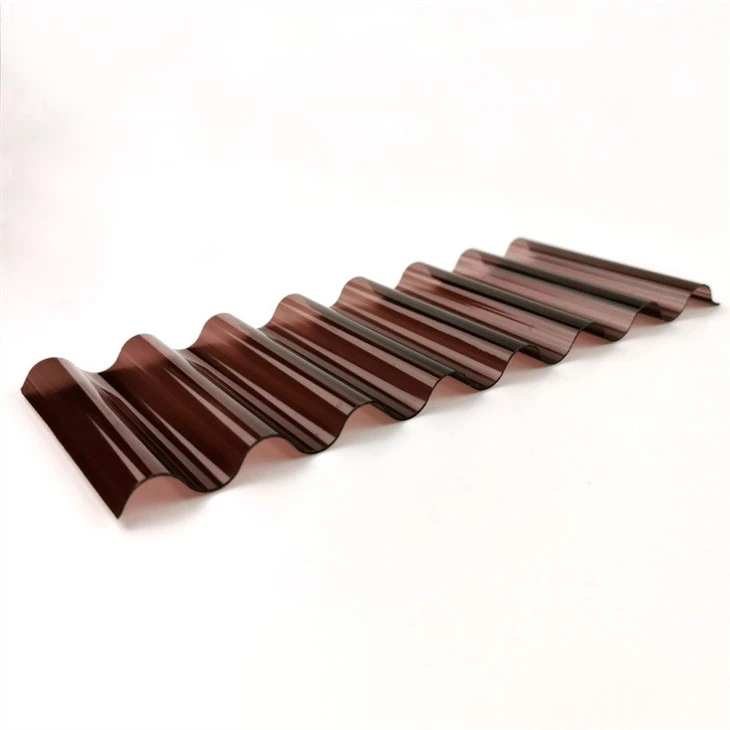 Bronzed Corrugated Foamed Polycarbonate 12 ft