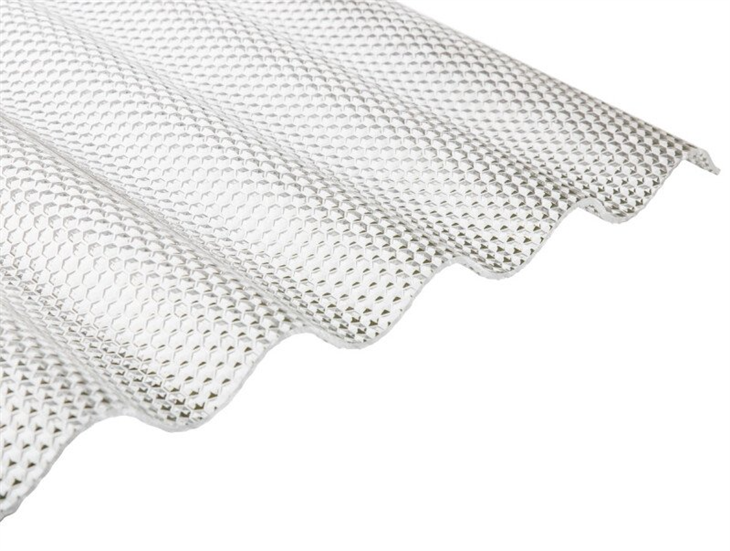 Embossed And Corrugated Polycarbonate Roofing Sheet